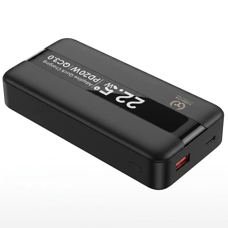 پاور بانک فست شارژ یوشیتا YP-021 QC3.0 PD 22.5W ظرفیت 20000 میلی آمپر ساعت — تصویر ۱۲