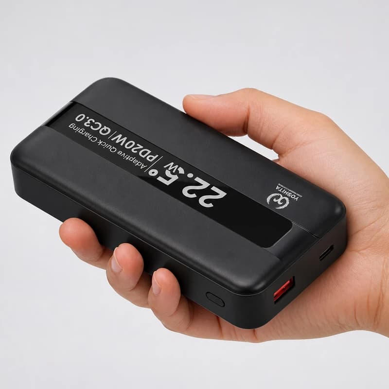 پاور بانک فست شارژ یوشیتا YP-021 QC3.0 PD 22.5W ظرفیت 20000 میلی آمپر ساعت — تصویر ۱۰