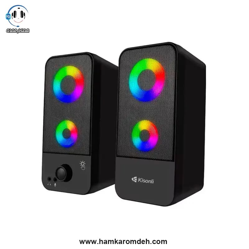 اسپیکر دو تکه X9 RGB کیسونلی (KISONLI) — تصویر ۵