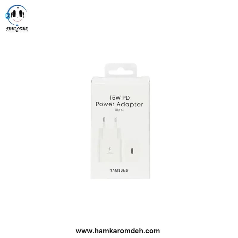 شارژر PD 2PIN سامسونگ (SAMSUNG) 15W سفید — تصویر ۲