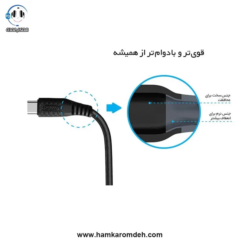 کابل تایپ سی BUC 201 بیاند (BEYOND) — تصویر ۲