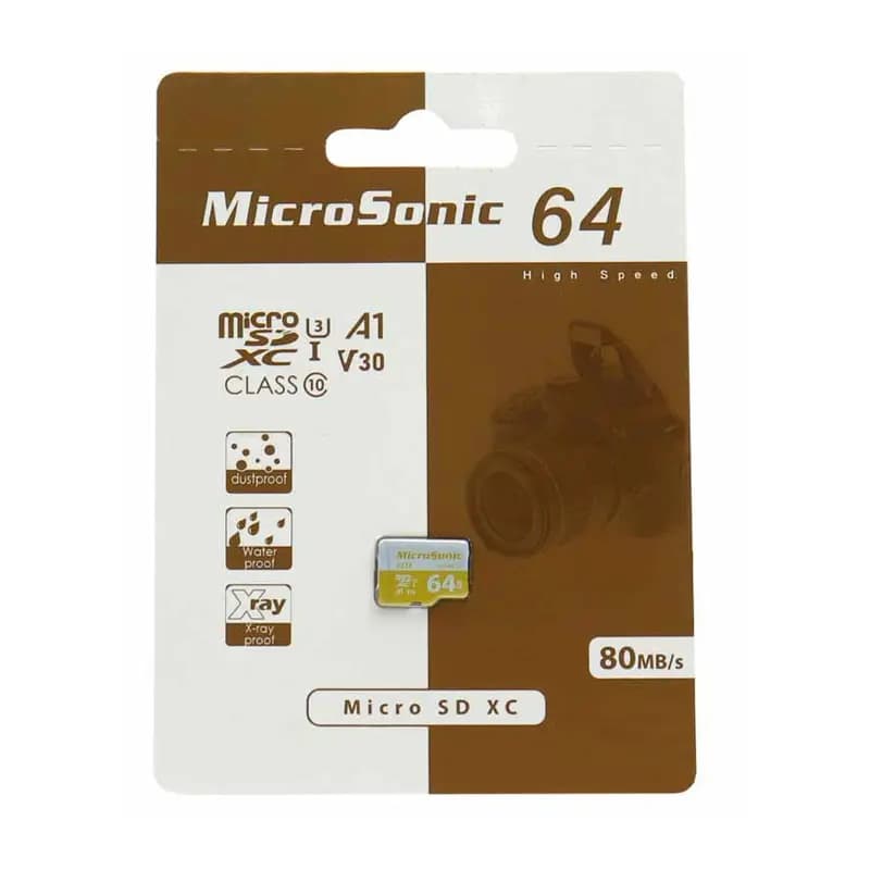 رم میکرو 64 گیگ U3 میکروسونیک (MicroSonic) — تصویر ۳