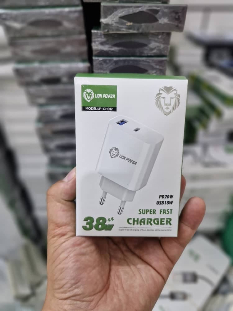 اداپتور LION POWER مدل CH012 خروجی2عدد 38W — تصویر ۳