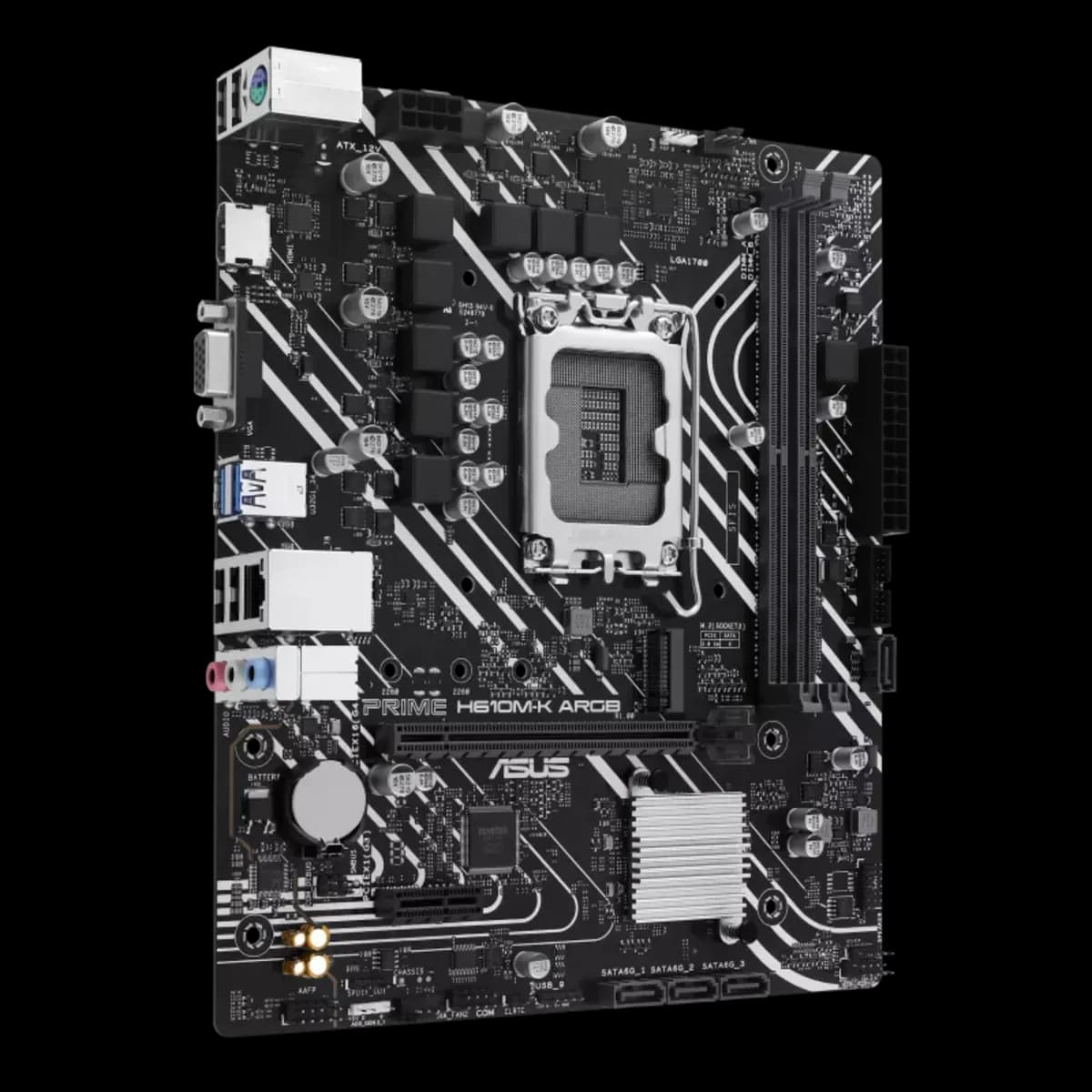 مادربرد ایسوس PRIME H610M-K ARGB DDR5 (استوک) — تصویر ۲