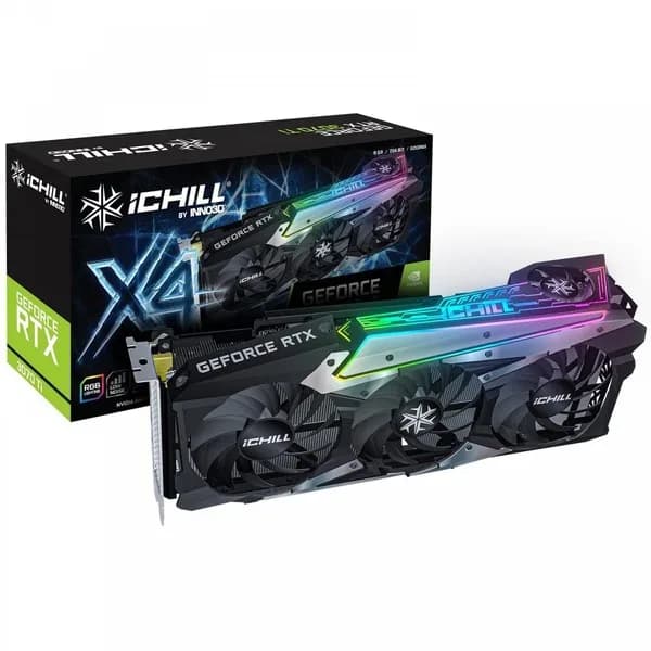 کارت گرافیک استوک اینو INNO3D RTX 3070 TI ICHILL X4 8GB
