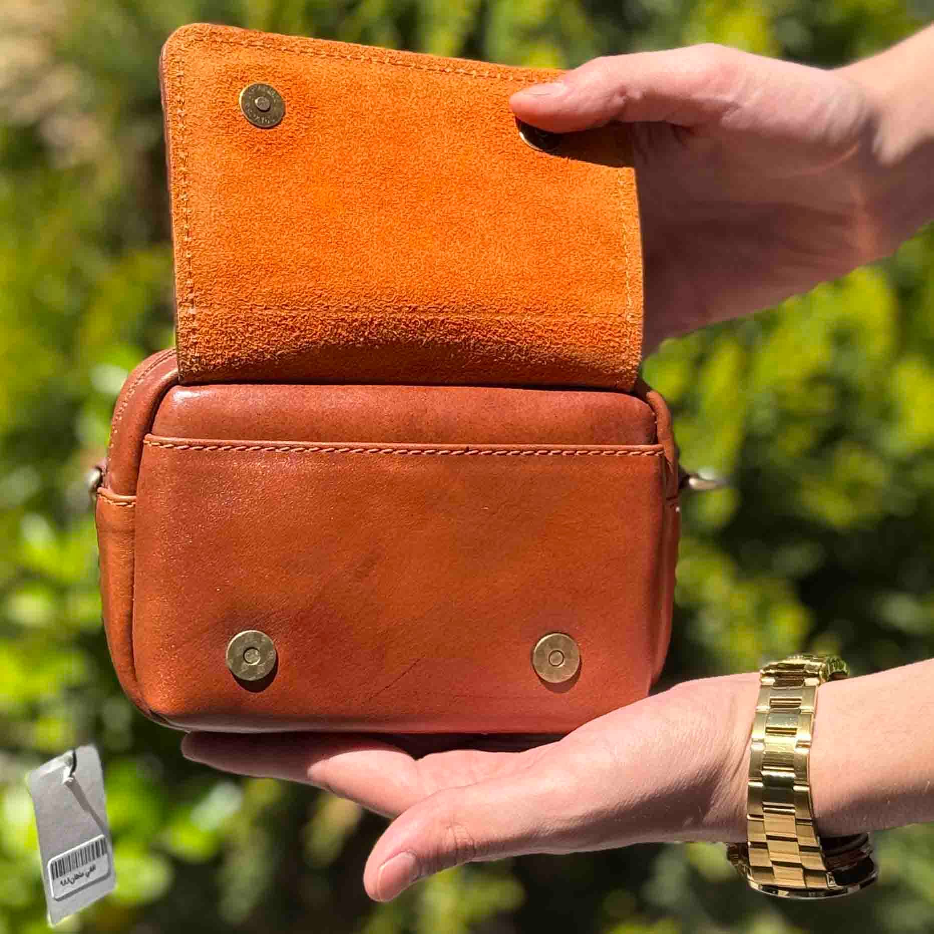 کیف دوشی چرم طبیعی کد (7793) — تصویر ۶