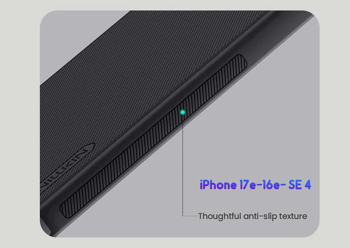 قاب ضدضربه دودی iPhone 17e مارک نیلکین مدل Super Frosted Shield Pro Clear — تصویر ۸