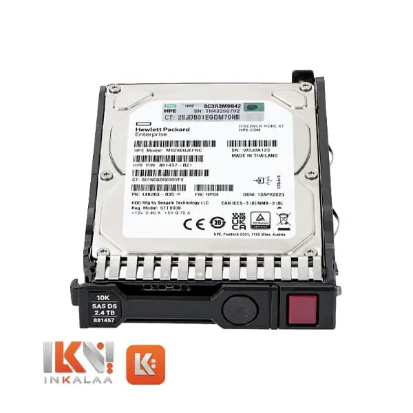 هارد سرور اصلی HPE 2.4TB SAS 12G 10K SFF SC G10 881457-B21