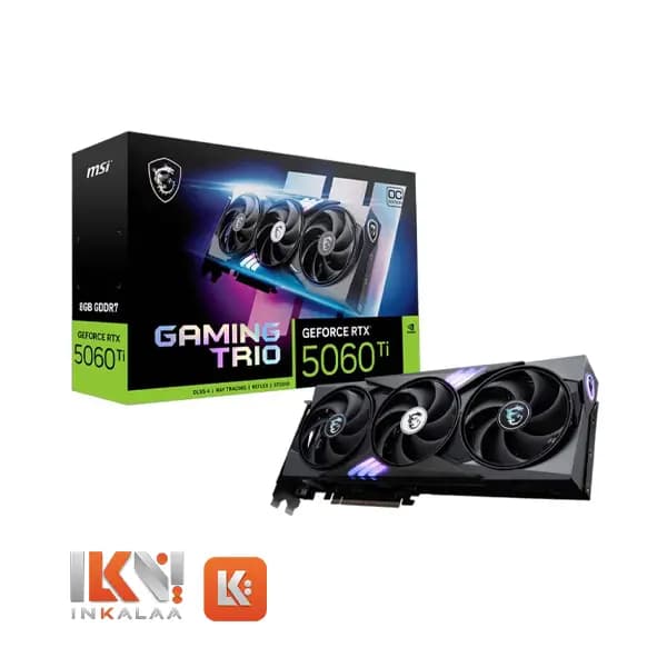کارت گرافیک ام‌اس‌آی مدل GeForce RTX 5060 Ti Gaming Trio OC با حافظه 8 گیگابایت