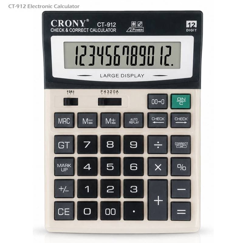 ماشین حساب CRONY مدل CT-912 — تصویر ۴