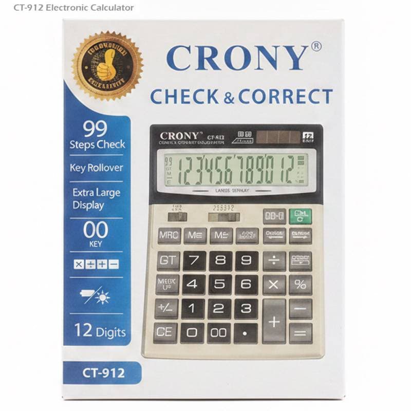 ماشین حساب CRONY مدل CT-912 — تصویر ۲