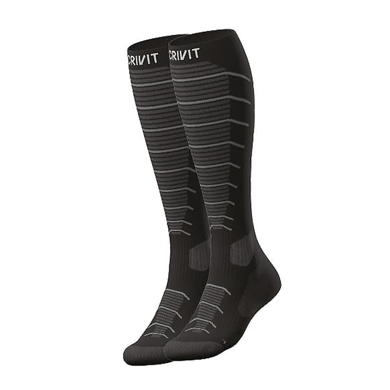 جوراب کوهنوردی کریویت CRIVIT Ski Socks مشکی خاکستری