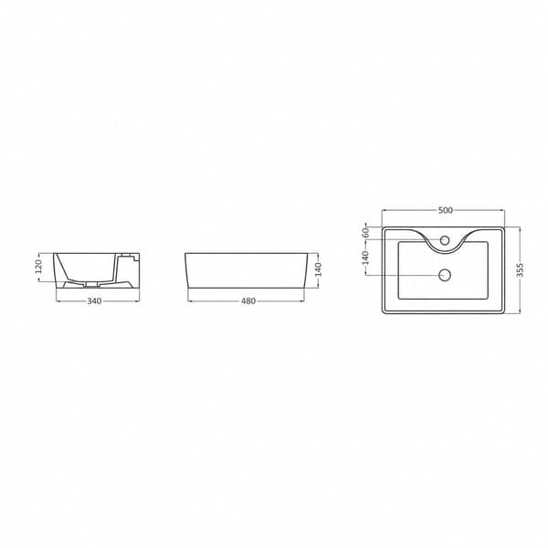 روشویی روکابینتی گلسار مدل پینتو — تصویر ۱۰