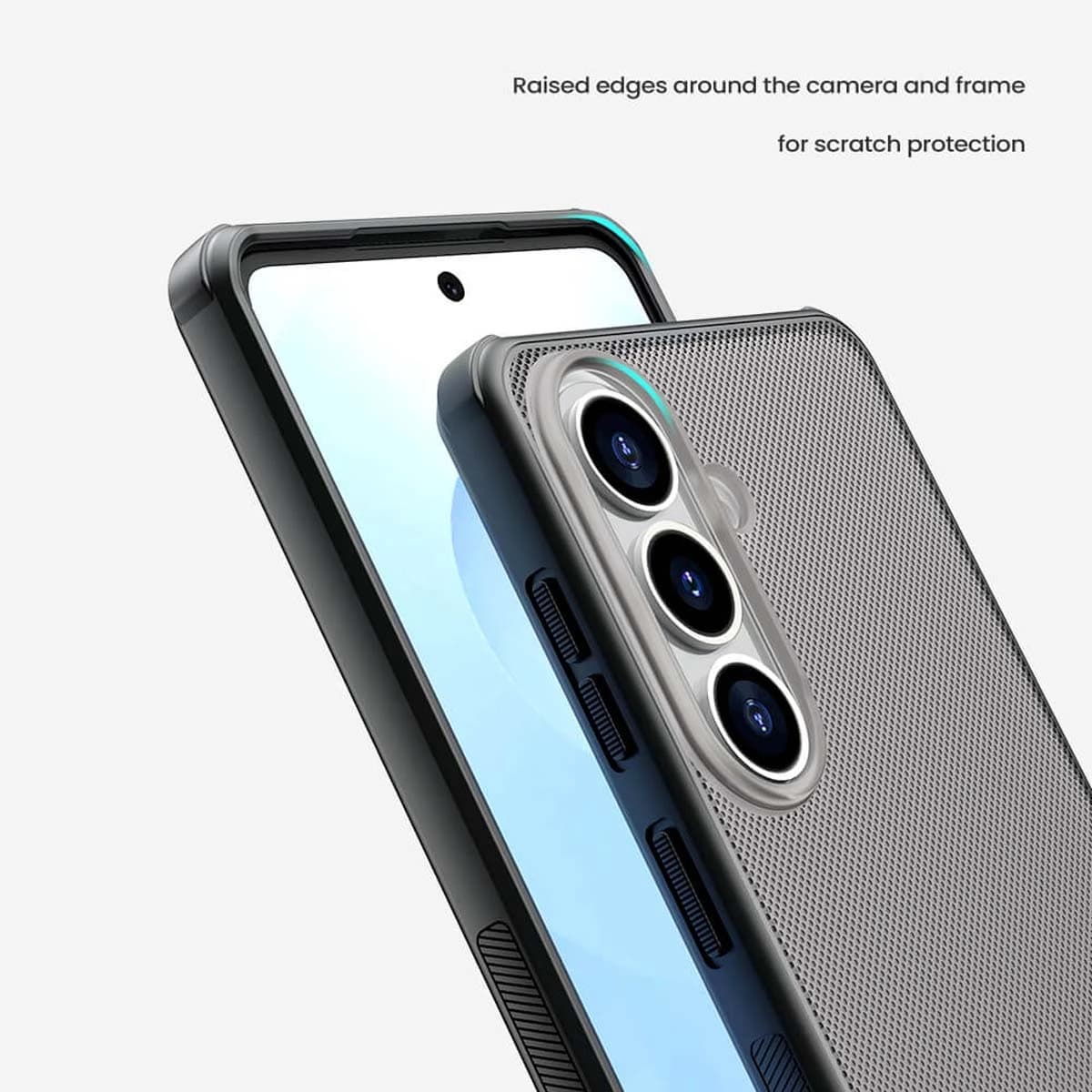 قاب ضدضربه دودی Galaxy S26 FE مارک نیلکین مدل Super Frosted Shield Pro Clear — تصویر ۵