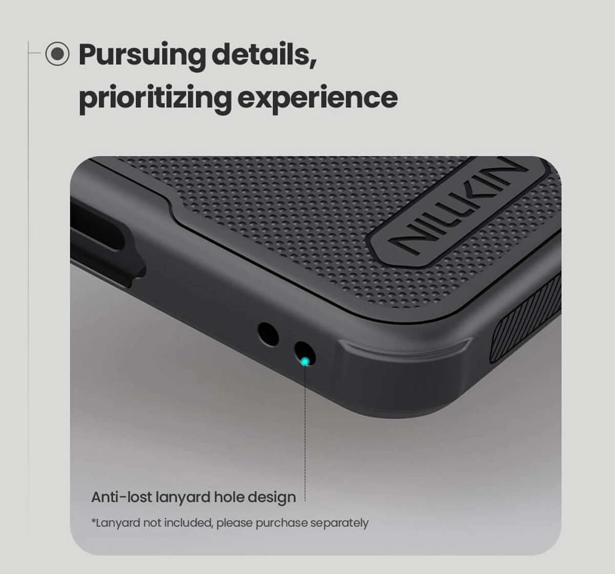 قاب ضدضربه Galaxy S26 FE مارک نیلکین مدل Super Frosted Shield Pro — تصویر ۷