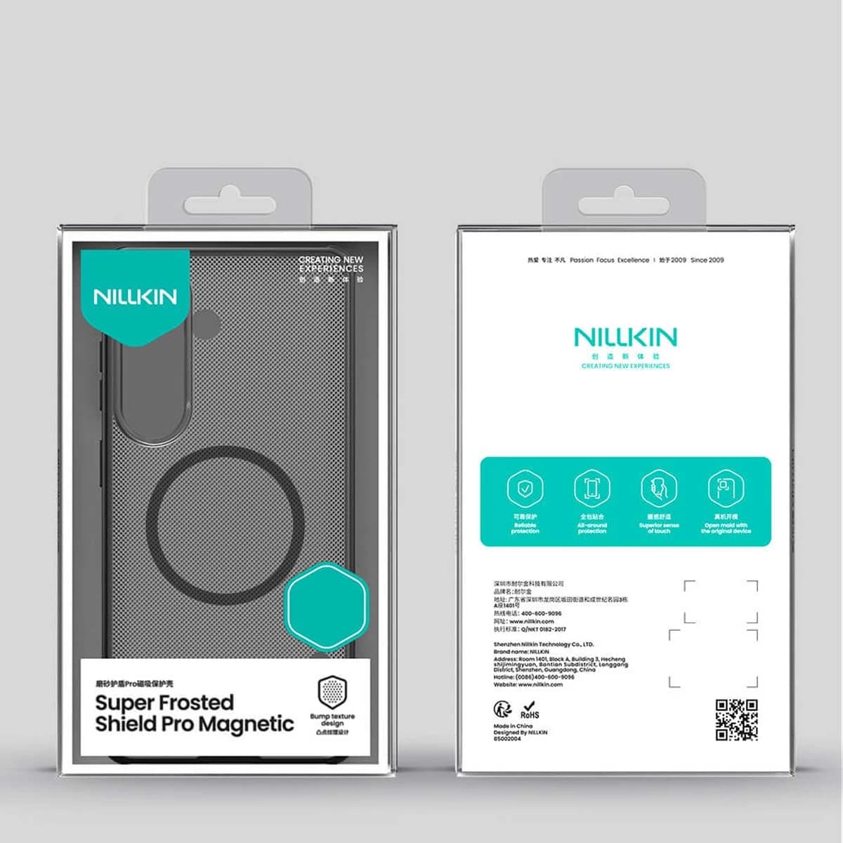 قاب ضدضربه دودی مگنتی Galaxy S26 Plus مارک نیلکین مدل Super Frosted Shield Pro Clear Magnetic — تصویر ۲