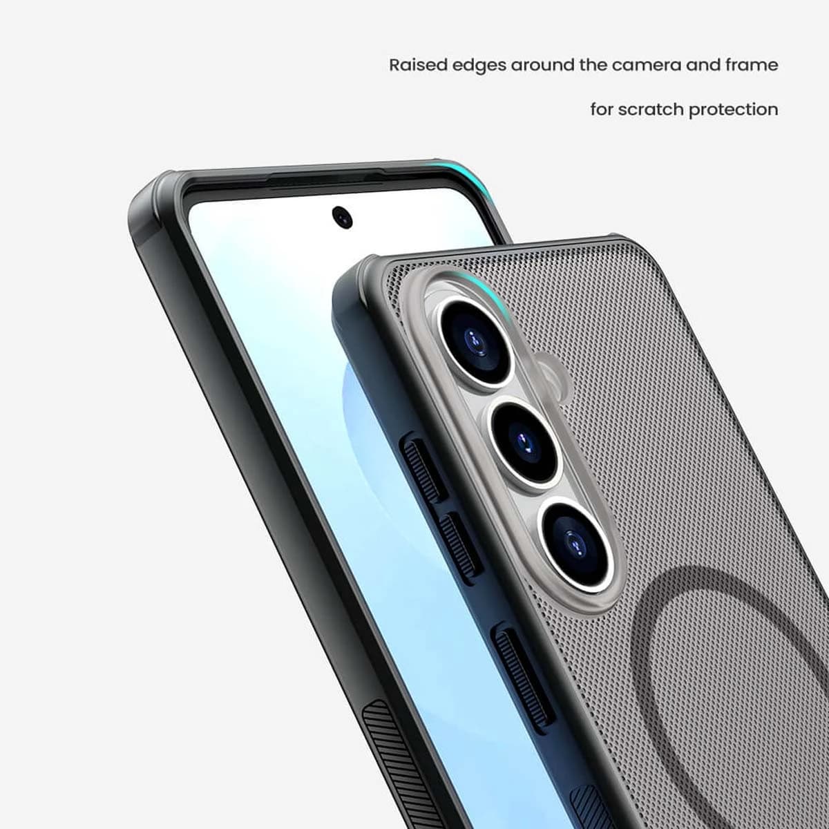 قاب ضدضربه دودی مگنتی Galaxy S26 Plus مارک نیلکین مدل Super Frosted Shield Pro Clear Magnetic — تصویر ۸