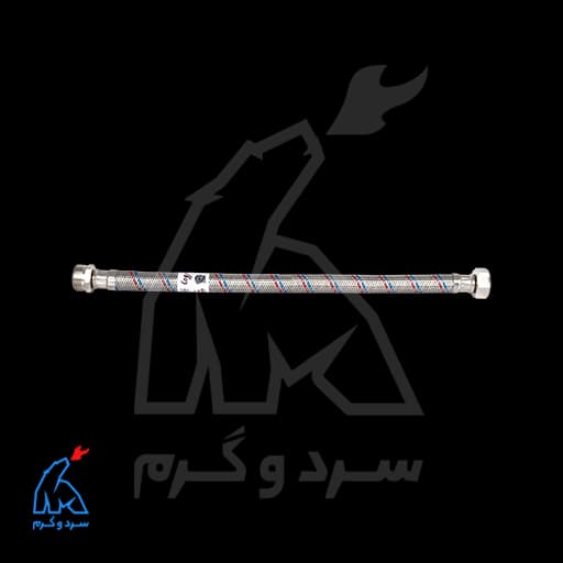 شیلنگ 3/4 یک سر مهره 30 سانت استیل – پویاب استیل — تصویر ۴