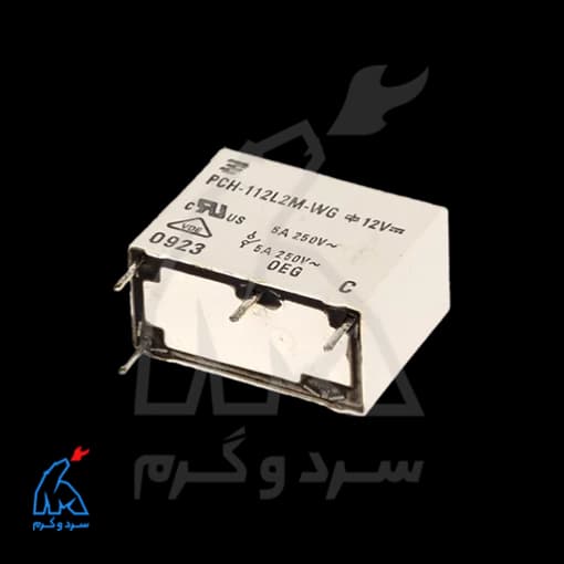 رله پکیجی تایکو 12 ولت 5 آمپر 4 پایه TYCO PCH-112L2M-WG — تصویر ۲