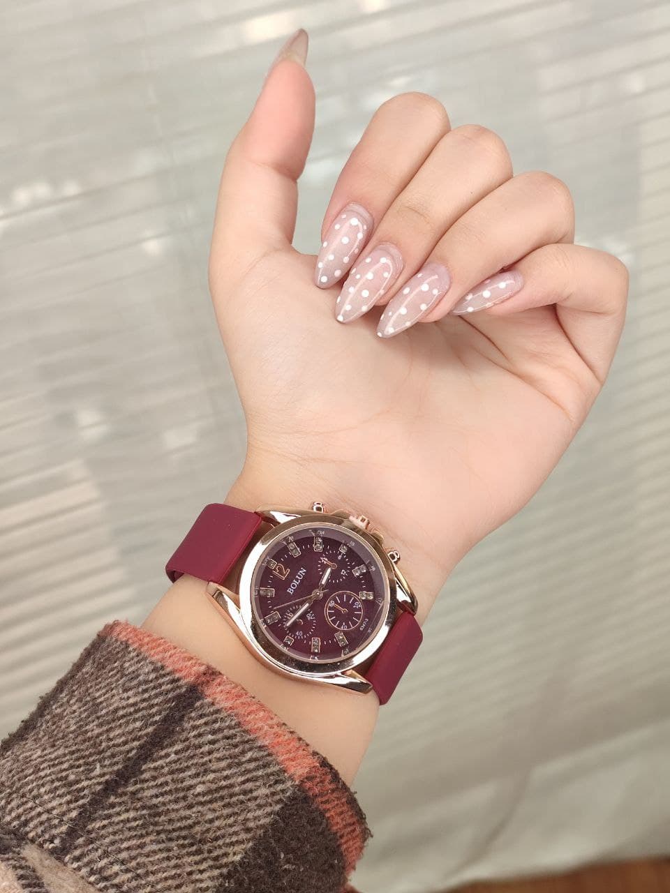 ساعت دخترانه مارک بالون کیفیت عالی تک موتوره بند سیلیکونی در رنگ بندی متنوع کد 1924704 — تصویر ۱۲