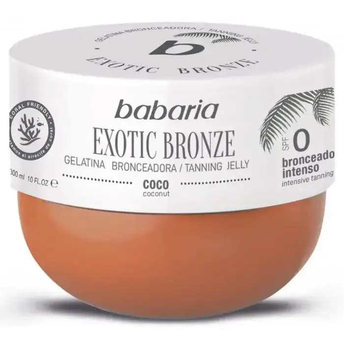 ژله برنزه کننده بدن باباریا رنگ‌دهی سریع و شکلاتی ۳۰۰ میل Babaria Exotic Bronze Tanning Jelly