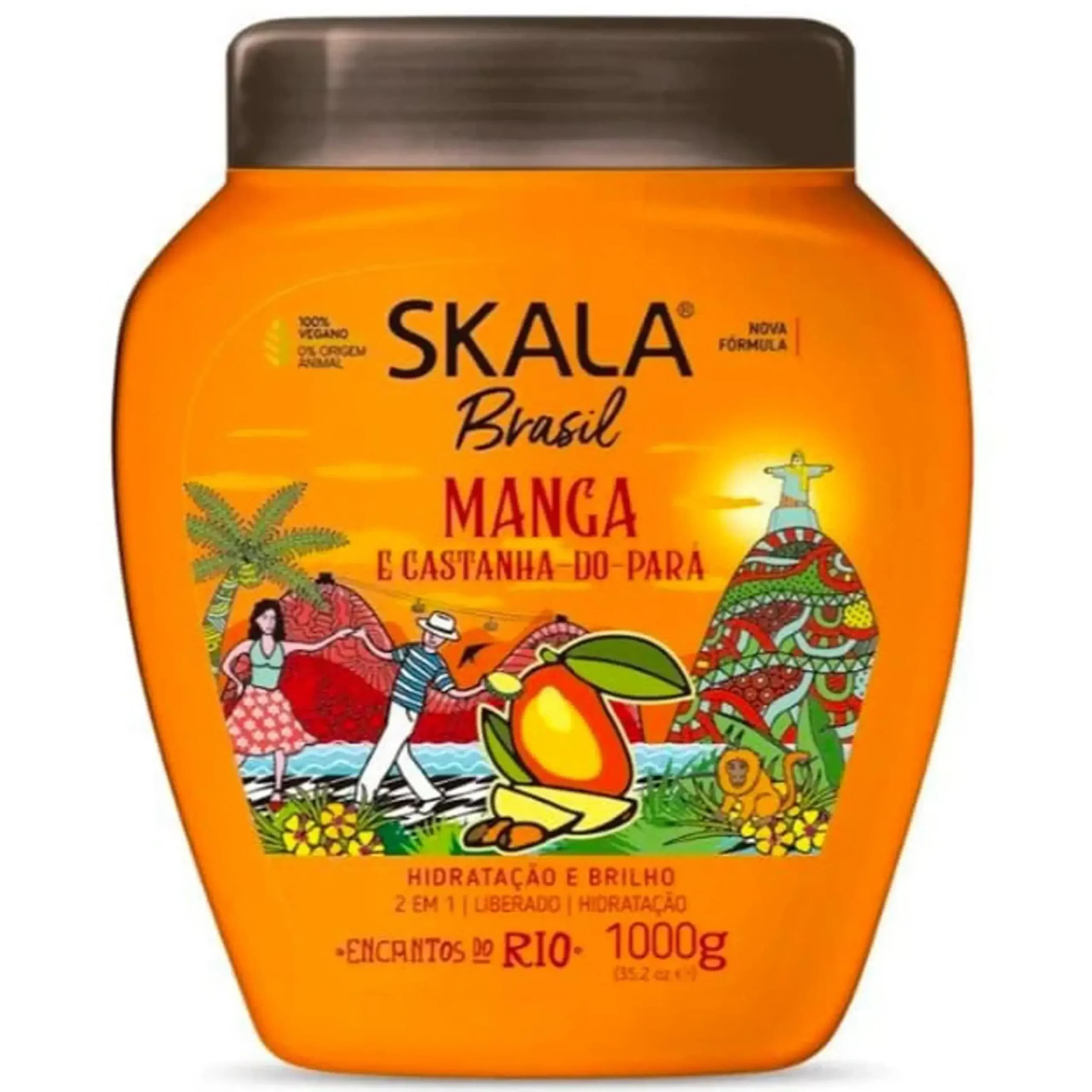 ماسک مو اسکالا آبرسان عمیق و درخشان کننده عصاره انبه و آجیل برزیلی ۱۰۰۰ گرم Skala Mango Treatment — تصویر ۲