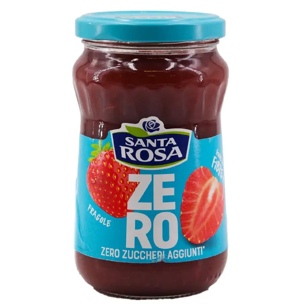مربای توت فرنگی بدون قند سانتا روزا 300 گرم Santa Rosa Zero Zuccheri — تصویر ۲