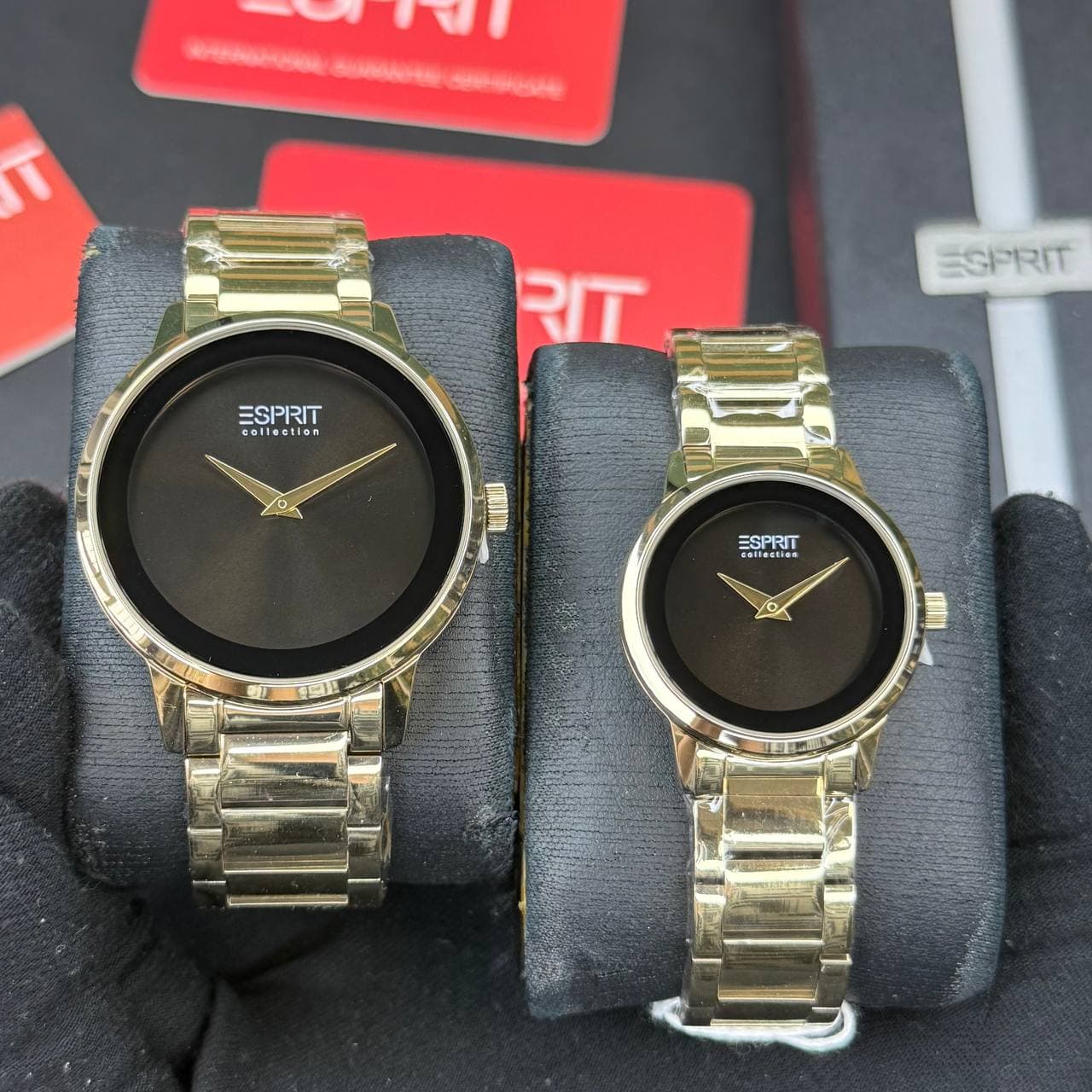 ست ساعت زنانه و مردانه مارک اسپریت صفحه گرد بند استیل در رنگ بندی متنوع و شیک کد 2117577 — تصویر ۶
