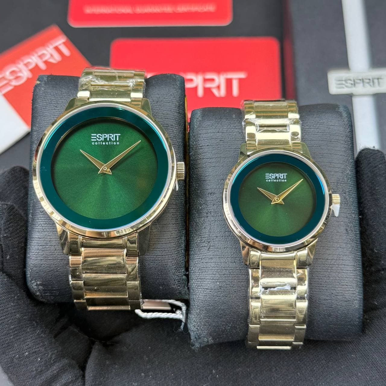 ست ساعت زنانه و مردانه مارک اسپریت صفحه گرد بند استیل در رنگ بندی متنوع و شیک کد 2117577 — تصویر ۲
