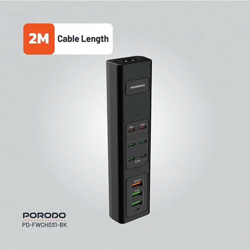هاب شارژ چند درگاهی پرودو Porodo Multi-Port Charging Hub — تصویر ۶