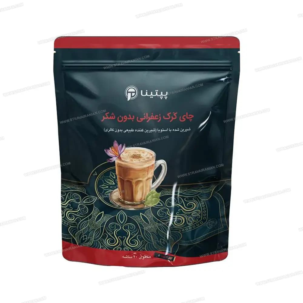 چای کرک زعفرانی رژيمی پپتینا ساشه 20 عددی با بهترین قیمت + خرید آنلاین