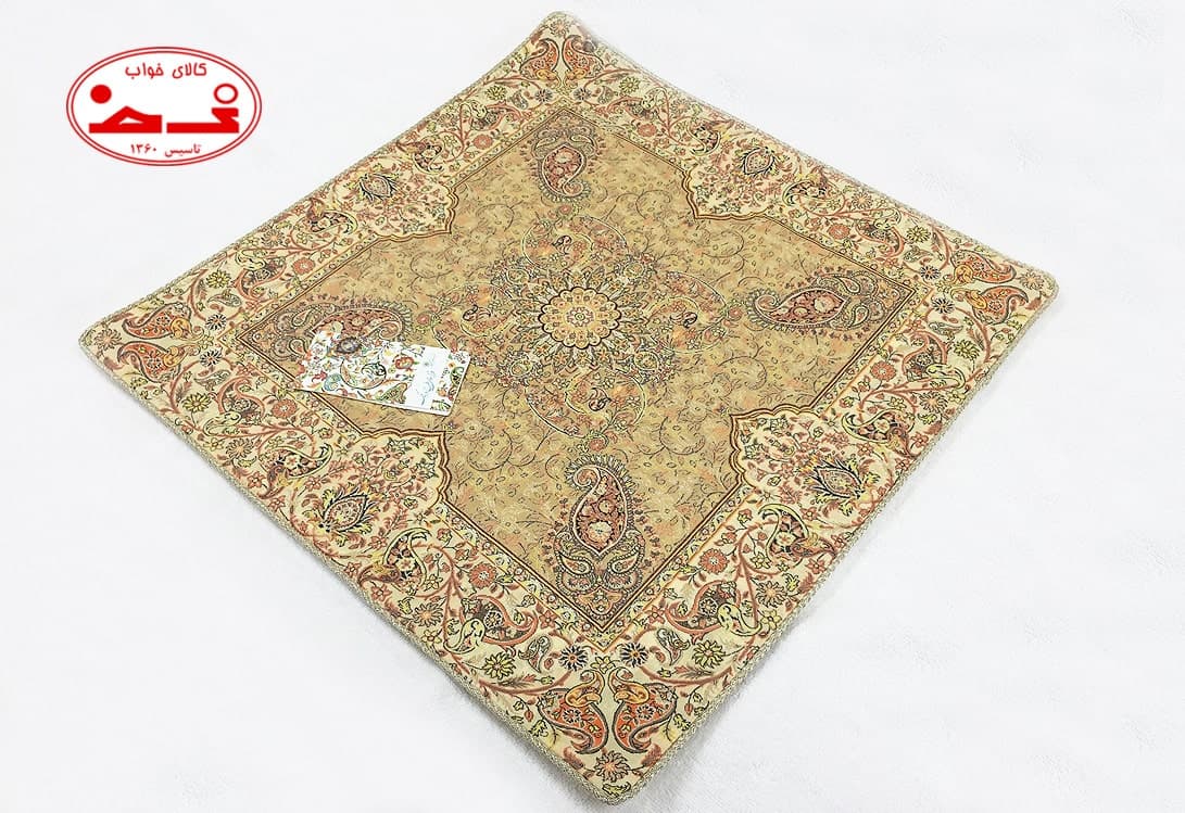 رومیزی ترمه مربعی طرح افشاری — تصویر ۱۰