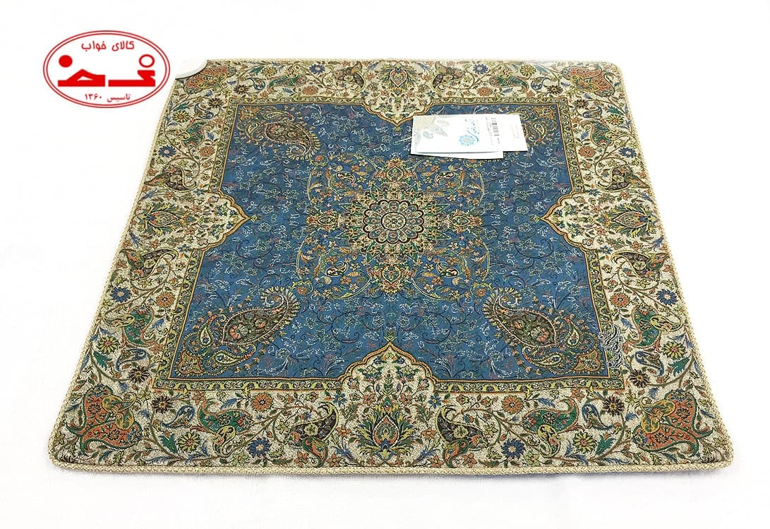 رومیزی ترمه مربعی طرح افشاری — تصویر ۸