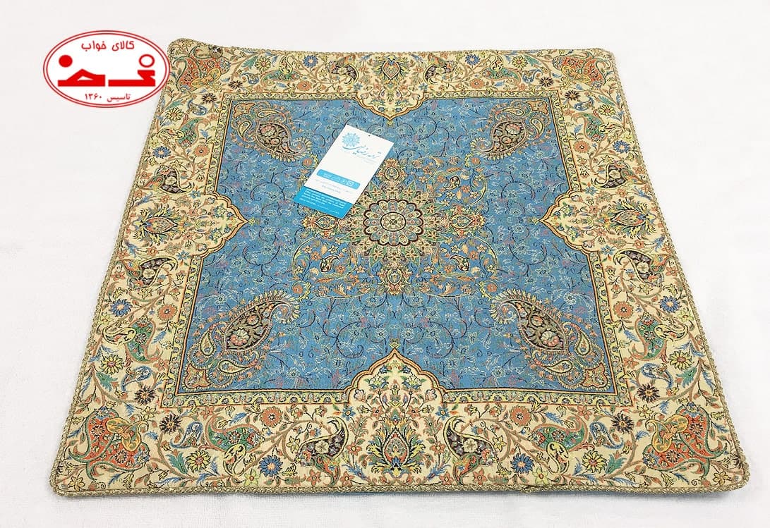 رومیزی ترمه مربعی طرح افشاری — تصویر ۷