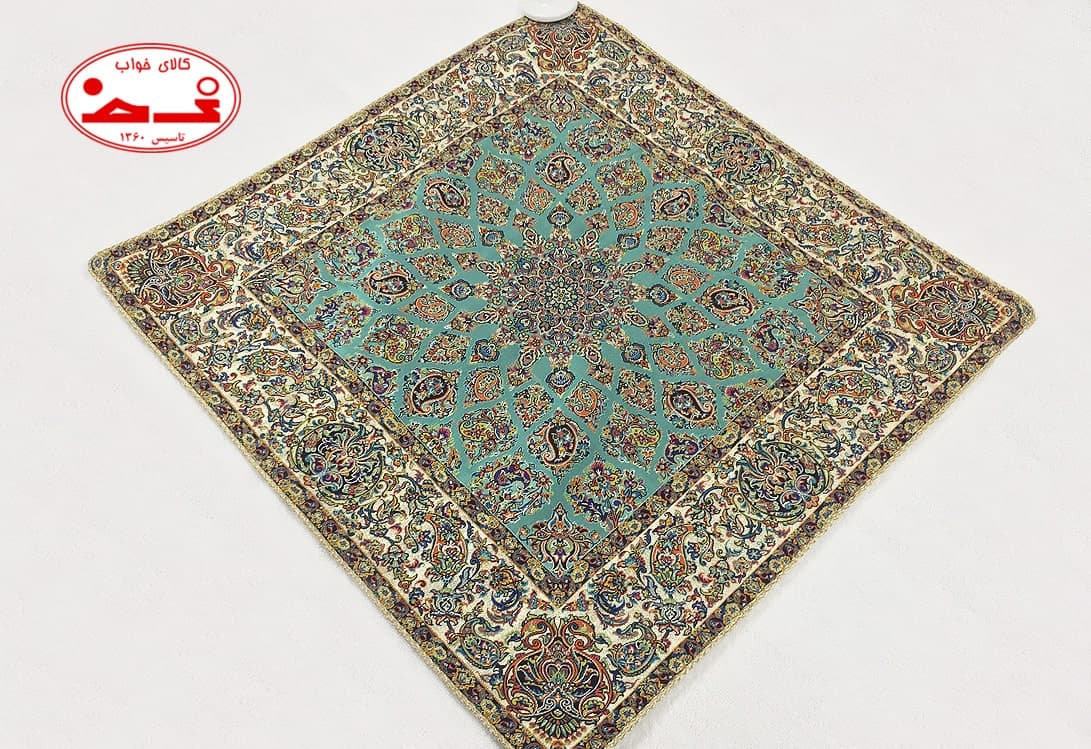 رومیزی ترمه مربعی طرح زندیه — تصویر ۸