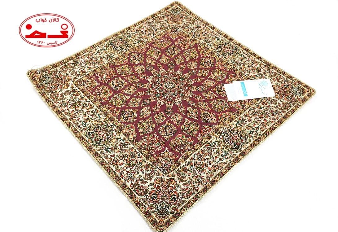 رومیزی ترمه مربعی طرح زندیه — تصویر ۳