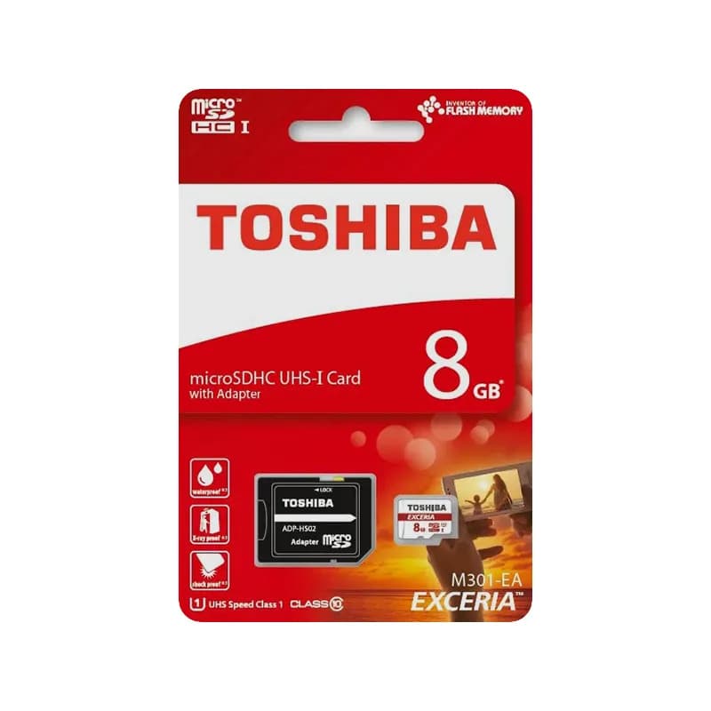 کارت حافظه MicroSDHC توشیبا مدل UHS-I U1 کلاس 10 ظرفیت 8 گیگابایت + خشاب — تصویر ۴