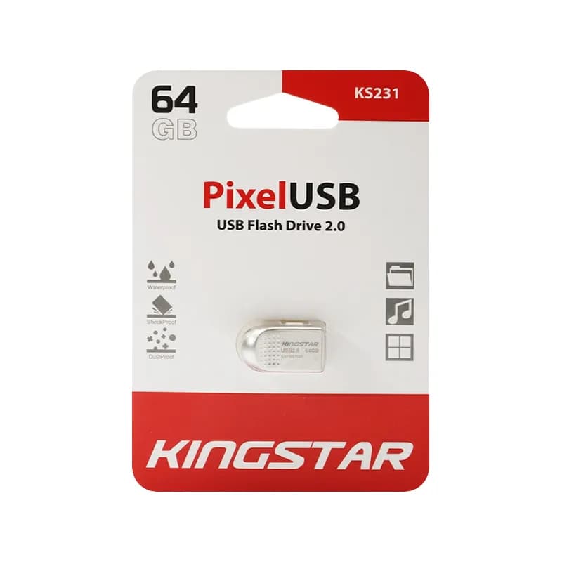 فلش مموری USB2.0 کینگ استار مدل Pixel KS231 ظرفیت 64 گیگابایت