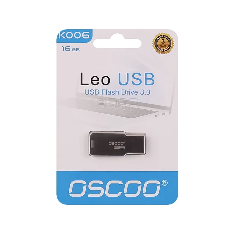 فلش مموری USB3.0 اوسکو مدل Leo K006 ظرفیت 16 گیگابایت