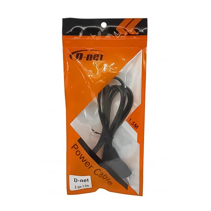 کابل برق دو پین دی نت D-Net به طول 1.5 متر — تصویر ۳