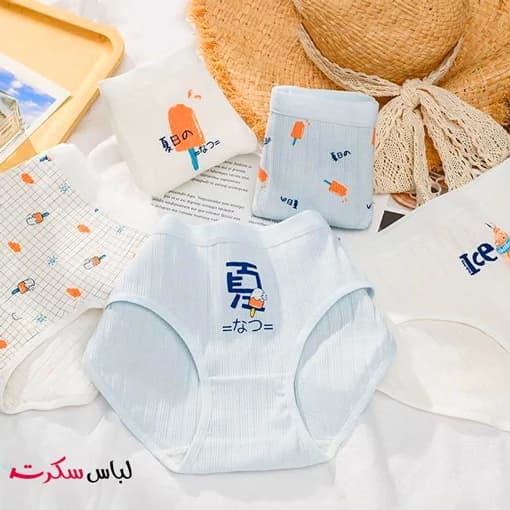 شورت نخی زنانه بسته 3عددی ls0369 — تصویر ۶
