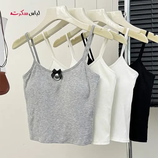 کراپ تاپ کبریتی کاپ دار ls02074 — تصویر ۲