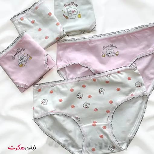 شورت نخی فانتزی بسته 2 عددی ls0109 — تصویر ۶
