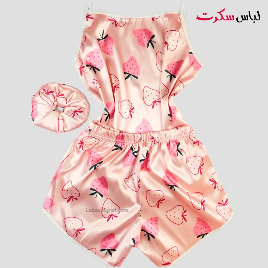 لباس خواب راحتی توت فرنگی ls00101 — تصویر ۶