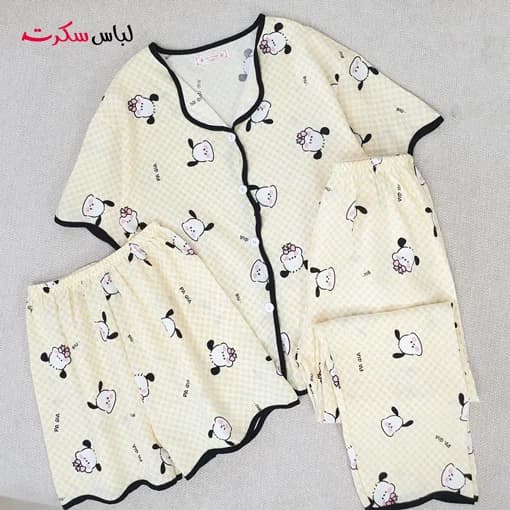 ست بلوز شلوار شلوارک زنانه فانتزی lslux0049 — تصویر ۸