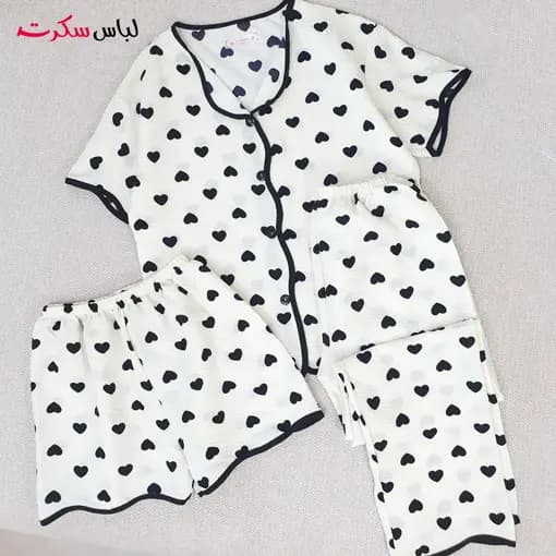ست بلوز شلوار شلوارک زنانه فانتزی lslux0049