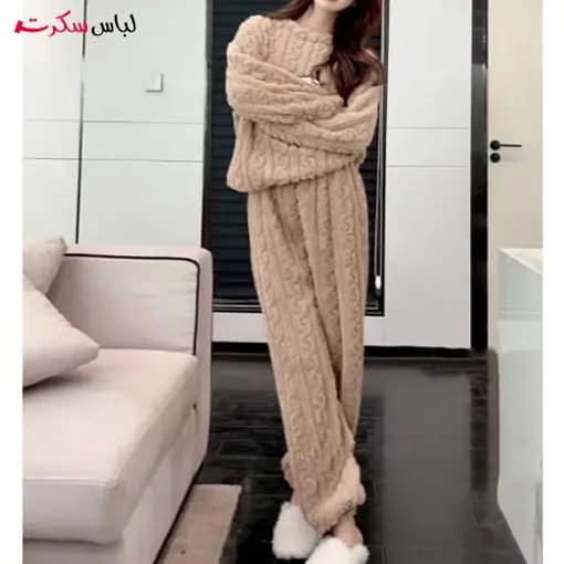 بلوز و شلوار حوله ای راحتی زنانه ls401 — تصویر ۱۲