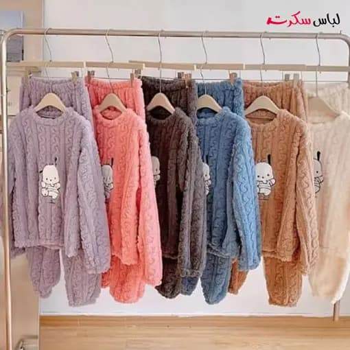 بلوز و شلوار حوله ای راحتی زنانه ls401 — تصویر ۶