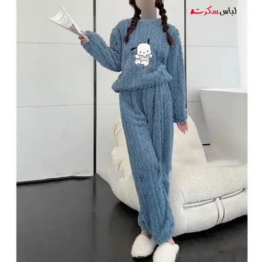 بلوز و شلوار حوله ای راحتی زنانه ls401 — تصویر ۷