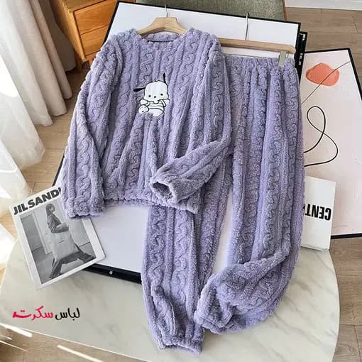 بلوز و شلوار حوله ای راحتی زنانه ls401 — تصویر ۲